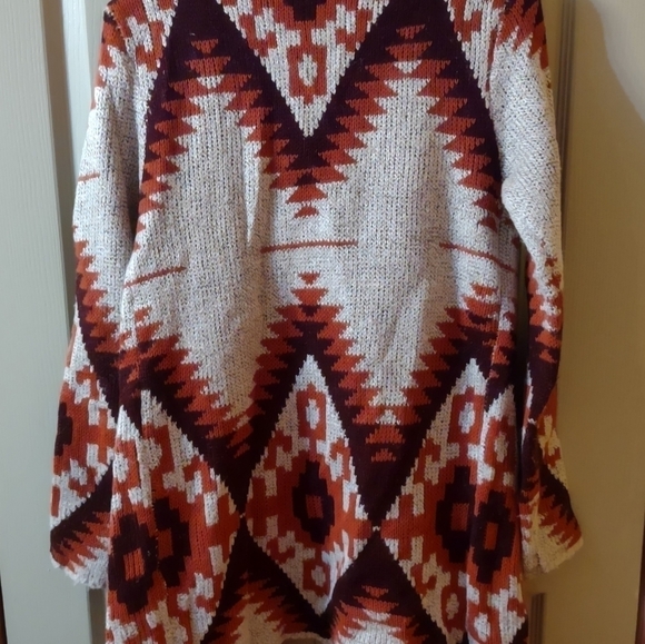 Quinn Chunky Knit Multicolored Wrap Sweater Women Size Medium  Long Sleeve - Picture 7 of 7